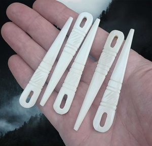 Stylish Polished Eco-Friendly Bone Needle Modern Lacing <b>Sewing</b> Tool Leatherwork Weaving Crochet <b>sewing</b> needle - Product Image 2