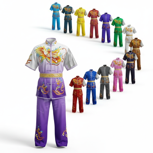 Uniforme de Artes Marciales Wushu Bordado a Mano Personalizado de Moda para Adultos y Niños, Uniforme de Alta Calidad para Kung Fu, Tai Chi y Karate - Product Image 1