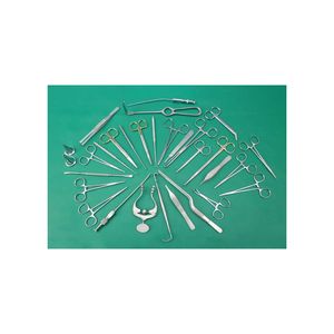 Ensemble d'instruments chirurgicaux pour oreilles en acier inoxydable de haute qualité, 41 pièces, dispositifs médicaux ORL, source d'alimentation manuelle, approuvé CE, Taidoc TID - Product Image 1
