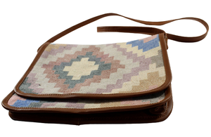 Bolso de Mujer Hecho a Mano y Cosido, Nuevo Estilo, Tejido a Mano en Algodón Dhurry/Kelim, con Cierre, Ideal para Regalo - Product Image 6