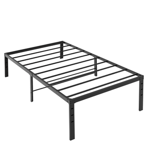 Twin Size Metal <b>Platform</b> <b>Bed</b> <b>Frame</b> 14 Inch Height Easy Assembly Black - Product Image 6