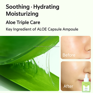 Siero Essenza Idratante all'Aloe Vera ed Ectoina Coreano, Fiala Illuminante per la Pelle, OEM Skincare - Product Image 5