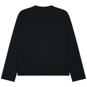 T-shirt Homme Oversize à Manches Longues, Logo Minimaliste sur la Poitrine, Col Rond en Coton, Style Décontracté Streetwear, Vente en Gros, Fabrication OEM, Vêtements Personnalisés - Product Image 2