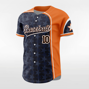 Custom Baseball Jersey Unisex Adult Short Sleeve Sublimated Breathable 100% Polyester Regular Fit Personalized Team Sports - Product Image 5