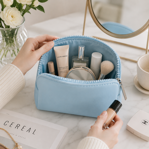 Custom Logo Printed Neoprene Cosmetic Bags Waterproof Makeup Pouch Travel Organizer for Beauty Brands - Product Image 6