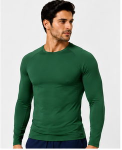 Medical Scrub <b>Undershirt</b> Unisex <b>Long</b> <b>Sleeve</b> Breathable Nursing Work Shirt Quick Dry Slim Fit Hospital Uniform Wholes - Product Image 3