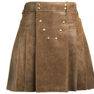 Jupe droite sur mesure 100 % cuir véritable pour femme, respirante, écologique, taille normale, mini, décontractée, pour le bureau, vente en gros - Product Image 1