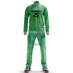 Trajes Deportivos Sublimados de Poliéster al Por Mayor, Conjuntos de Dos Piezas Transpirables, Servicio OEM, Trajes de Fútbol con Cremallera - Product Image 4