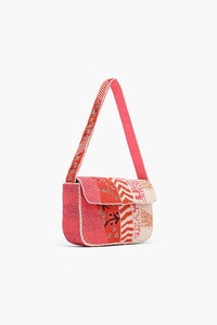 Sac à bandoulière bohème perlé à motif géométrique, sac messager fait main pour femme, idéal pour les soirées et les voyages - Product Image 3