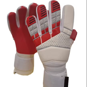 Gants de gardien de but de football professionnels unisexes en latex 4 mm respirants et imperméables avec sangle de poignet réglable et fermeture à lacets intégrale - Product Image 1