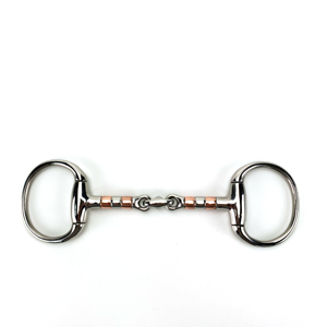 Outils d'équitation pour chevaux, mors à œuf en cuivre et acier inoxydable, service OEM ODM accepté, mors à cheval à articulation simple - Product Image 1