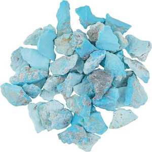 Pierre précieuse turquoise naturelle Sleeping Beauty, brute, 6-10 mm, 40 pièces, couleur bleue changeante, qualité AA+, pour la fabrication de bijoux - Product Image 6
