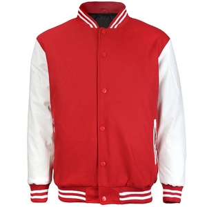 High Quality Stylish Wholesales Custom Logo Men Wool Baseball Leather Sleeves Varsity <b>Jacket</b> New Latest Fashion Varsity <b>Jackets</b> - Product Image 3