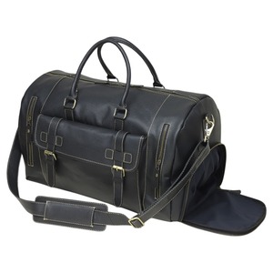 Luxury Genuine Leather Weekender Bag Travel Duffle Overnight Carry On Gym Bag Custom Travel Backpack Leather Travel Duffel Bags - Product Image 1