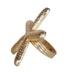 Anneau de serviette en métal design en forme d'étoile, anneau de serviette pas cher, anneau de serviette design - Product Image 2