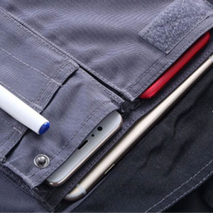 Pantalones de Trabajo Resistentes para Hombre con Múltiples Bolsillos, Material de Algodón, Reflectantes y de Seguridad - Product Image 4