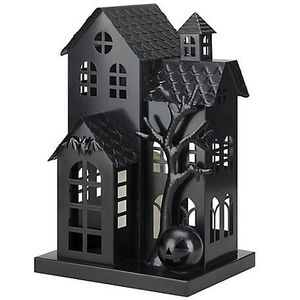 Farol de Metal Negro para el Hogar, Portavelas de Hierro para Decoración del Hogar, Diseño Duradero - Product Image 1