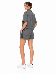 Nouvel Arrivage Ensemble Short en Jean Femme Tendance Tenue d'Été avec Coutures Premium Coupe Confortable Usage Quotidien - Product Image 4