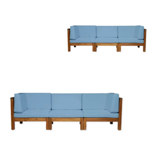ชุดเฟอร์นิเจอร์ไม้สักกลางแจ้งระดับพรีเมี่ยมทันสมัยชุดสวนโซฟาพร้อมเบาะผ้านุ่มสบายสำหรับโรงแรม - Product Image 2