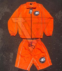 Custom <b>Summer</b> 2-Piece Nylon Shorts and <b>Jacket</b> Reflector Set for <b>Men</b> High-Quality Reflector Tracksuit. Streetwear And Short OEM - Product Image 5