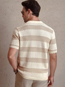 Chemises en tricot multicolores tendance pour hommes, style professionnel et élégant, un polo simple pour hommes, nouvelle collection - Product Image 4