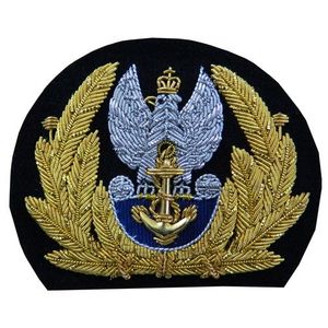 Parche de Blazer Personalizado Bordado a Mano con Hilo de Oro, Resistente al Agua, Efecto 3D en Relieve, Fabricante OEM de Lujo - Product Image 1