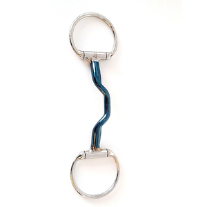 Bocado de caballo de acero inoxidable de alta calidad, personalizable, con diseño Eggbutt y portes, mejillas lisas, contacto cómodo y alivio para la lengua - Product Image 5