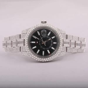 Montre en diamant de qualité supérieure, robuste et durable, pour hommes, pour mariage et occasions spéciales, montre en diamant de laboratoire disponible en grande quantité - Product Image 5