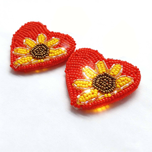 Pendientes Colgantes de Moda para Mujer, Hechos a Mano, Bordado de Perlas, Diseño de Candado, Uso Diario por MD HANDICRAFTS - Product Image 2