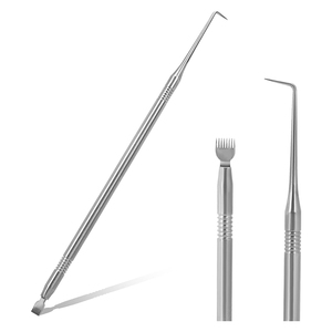 Herramienta de Doble Punta para Lifting de Pestañas, Cepillo de Acero Inoxidable y Punta Curva para Lifting de Pestañas - Product Image 1