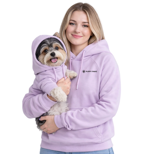 Sudadera con Capucha para Perros y Dueños, Conjunto a Juego, Sudadera Cómoda y Elegante para Mascotas y Humanos, Color Morado Taupe - Product Image 1