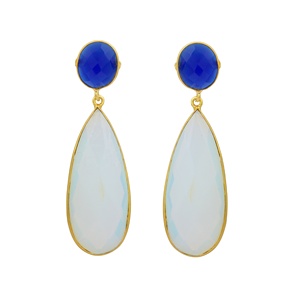 ต่างหูหยดน้ำ925เงินสเตอร์ลิงหรูหราทันสมัยสำหรับผู้หญิงต่างหูรูปวงรีและลูกแพร์ - Product Image 1