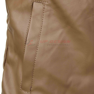 Chaqueta de Cuero Ligera, Transpirable y Ecológica para Hombre, con Cuello Alto, para Invierno, Uso Casual, Personalizable, Precio Razonable, Gran Venta - Product Image 4