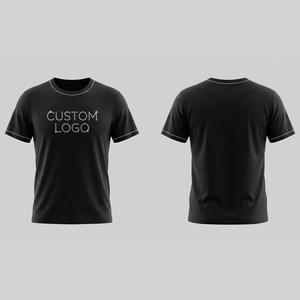 เสื้อยืดครอปพิมพ์โลโก้ตามสั่ง เนื้อผ้าหนา 300GSM ประดับคริสตัลคุณภาพสูงที่คอเสื้อและแขนเสื้อ สำหรับผู้ชาย - Product Image 6