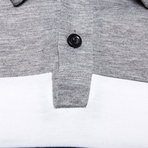 Polo en jersey de rugby vintage pour homme, à col montant, rayé, unisexe, tricoté, surdimensionné, à manches longues - Product Image 5
