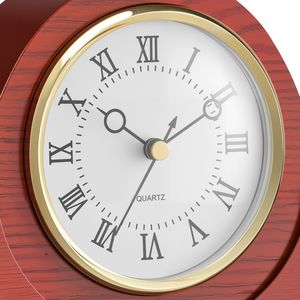 Orologio a Pendolo Classico Vintage da 6,4 Pollici con Movimento al Quarzo, Design Silenzioso in MDF per Scrivania e Tavolo - Product Image 3