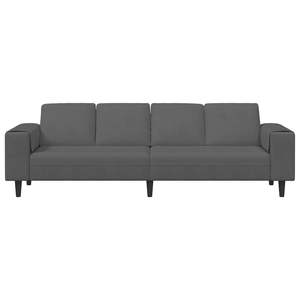 Sofá de Tela de Pana Gris Oscuro con Cojín para Sala de Estar - Product Image 4