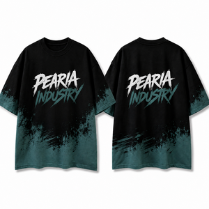 Oversized Men T Shirt Graphic Print Short Sleeve Tee Splatter Color Block Streetwear Top - Product Image 6