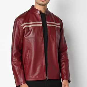 Nouvelle veste en cuir PU pour homme, veste de moto tendance, veste en cuir de qualité, épaisse et chaude pour l'hiver - Product Image 6
