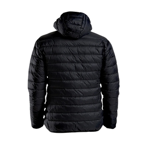 OEM Custom Men's Plus Size Winter Quilted <b>Jacket</b> Vintage Waterproof Windbreaker Zipper Hoodie Embroidered Casual Snow Wear - Product Image 5
