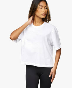 Camiseta de Verano 2026 con Estampado Gráfico para Mujer, Apliques con Cremallera, 100% Algodón, Corte Ajustado, Estilo Urbano, Manga Corta, Top Corto Informal - Product Image 2