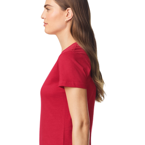 Camiseta de Jersey Personalizada para Mujer, Cuello en V, Manga Corta, Ajustada, de Algodón Suave, Transpirable, Informal, Lisa, de Verano, Corte Regular, Venta al Por Mayor - Product Image 5