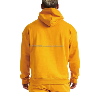 Kapuzenpullover unisexe conception personnalisée Logo imprimé graphique en gros sweats-shirts pull-over uni vierge surdimensionné Gym sweats à capuche pour hommes - Product Image 3