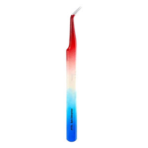 Pinzas para Pestañas con Logotipo Personalizado, Pinzas para Extensión de Pestañas de Volumen de 90 Grados con Punta de Fibra, Herramienta de Belleza Profesional de Precisión - Product Image 1