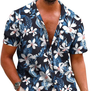 <b>Men's</b> Summer Retro Solid Canvas <b>Hawaiian</b> V-neck <b>Shirt</b> 3D Digital Printing Anti-Pilling Eco-Friendly Breathable 2026 Beach - Product Image 6