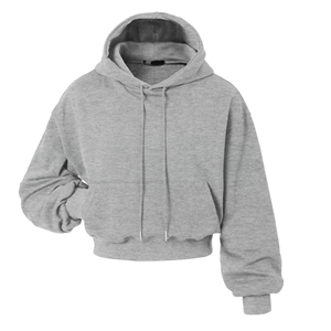 Women Cropped Hoodie Custom Cotton Fleece Pullover <b>Long</b> <b>Sleeve</b> Casual Streetwear Fitness <b>Top</b> OEM ODM Private Label Wholesale - Product Image 3