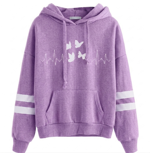 Sudadera con capucha para mujer 2026 de color liso, de Spandex/Poliéster, ecológica, holgada, informal, transpirable, de invierno, con cierre frontal rápido. - Product Image 1