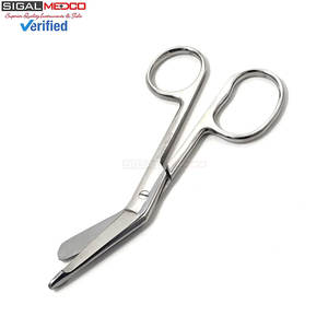 Juego de 3 Tijeras Lister para Vendajes, 3.5, 5.5 y 7.25 Pulgadas, de Acero Inoxidable, Manuales, para Trauma y Enfermería, con Certificación CE - Product Image 5