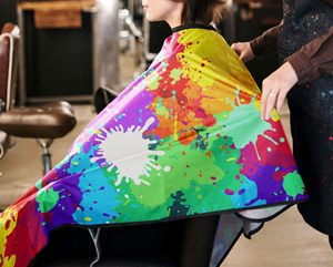 HYSAF APPARELS CO – Cape de coiffure imperméable en polyester avec logo imprimé couleur personnalisé, motif sublimé, idéale pour salon de beauté et barbier – Grande vente - Product Image 5