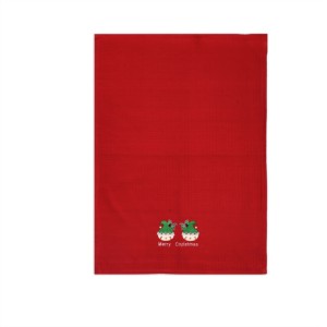 Magnifique serviette de cuisine brodée avec un motif de Noël, de haute qualité, 100 % coton, pour une utilisation en cuisine - Product Image 3